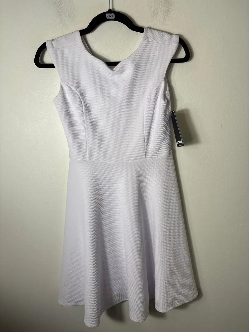 NWT Girls Un Deux Trois White Cap Sleeve Knee Length Dress sz 16